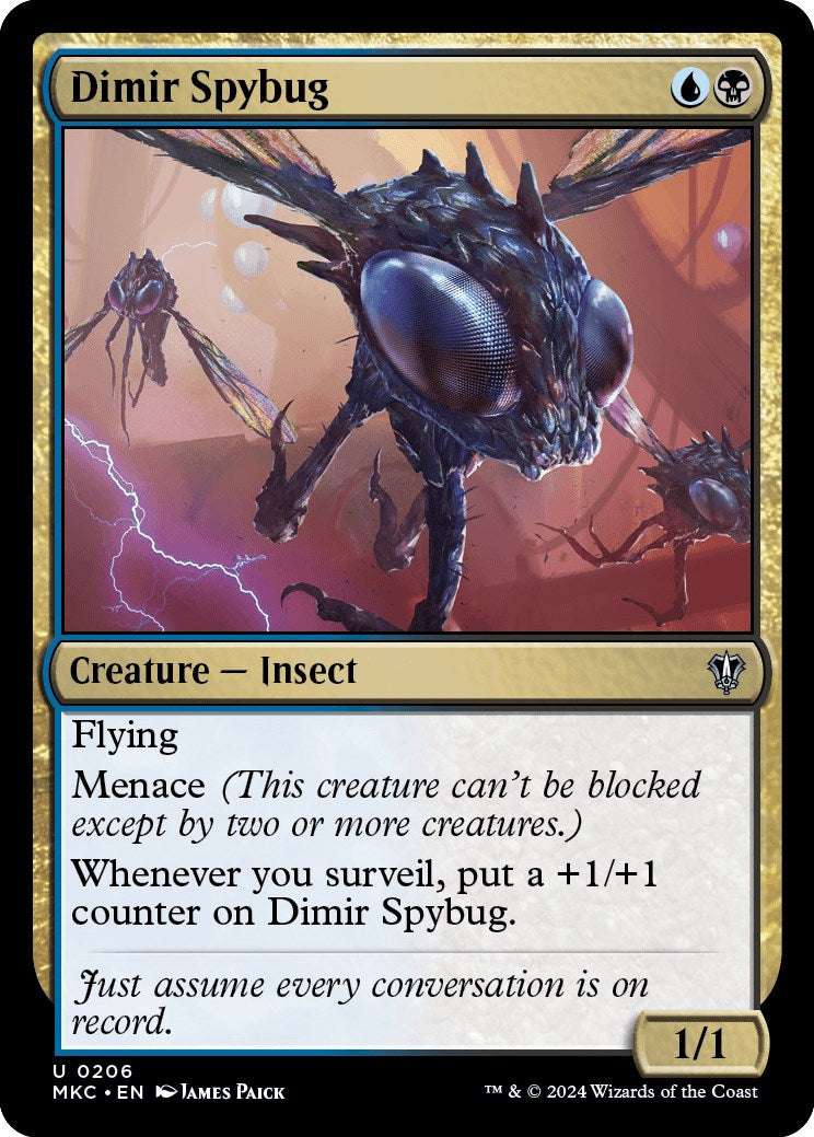 Dimir Spybug [Murders at Karlov Manor Commander] | PLUS EV GAMES 