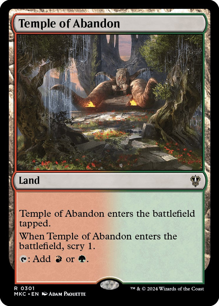 Temple of Abandon [Murders at Karlov Manor Commander] | PLUS EV GAMES 