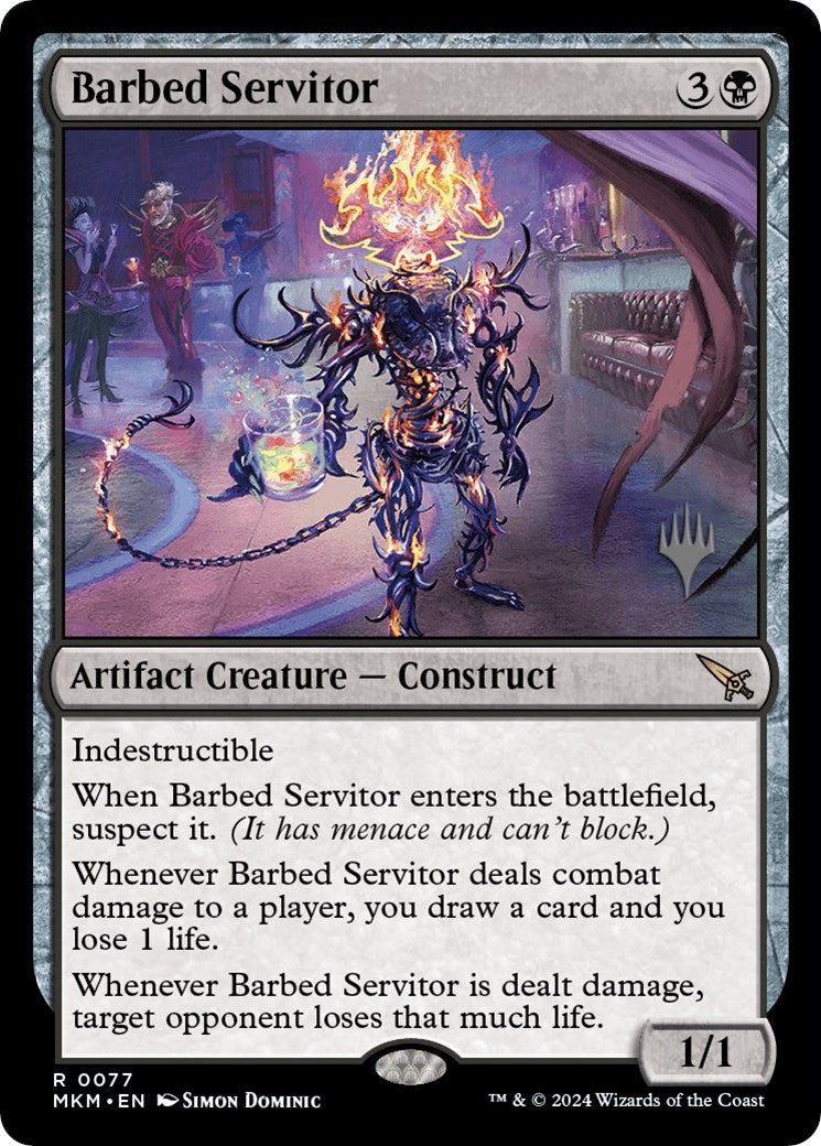 Barbed Servitor (Promo Pack) [Murders at Karlov Manor Promos] | PLUS EV GAMES 