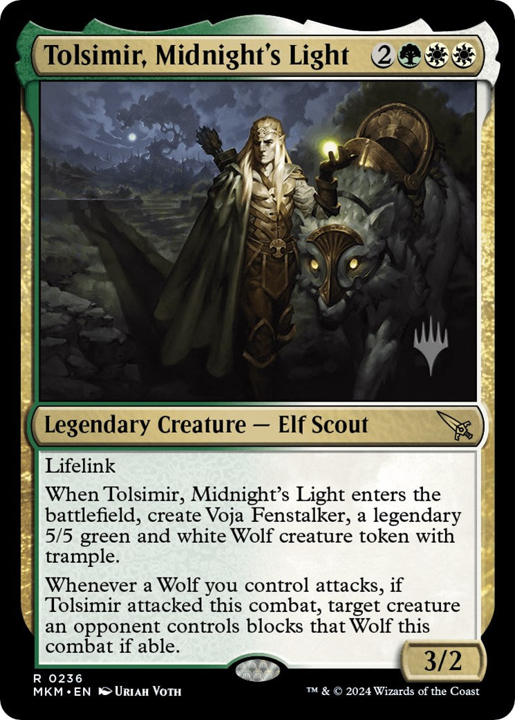 Tolsimir, Midnight's Light (Promo Pack) [Murders at Karlov Manor Promos] | PLUS EV GAMES 