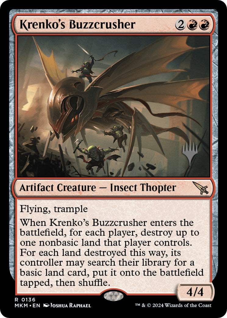 Krenko's Buzzcrusher (Promo Pack) [Murders at Karlov Manor Promos] | PLUS EV GAMES 