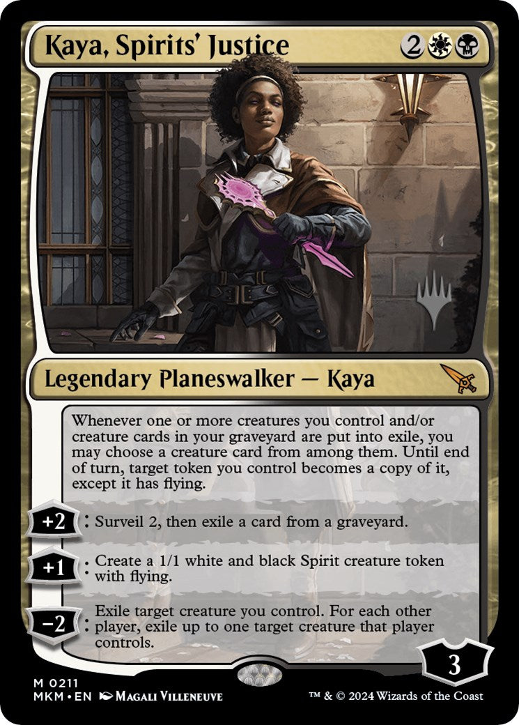 Kaya, Spirits' Justice (Promo Pack) [Murders at Karlov Manor Promos] | PLUS EV GAMES 