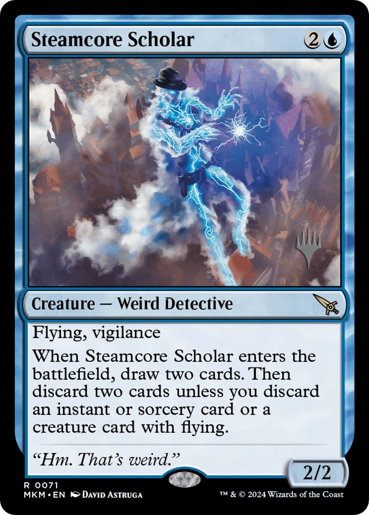 Steamcore Scholar (Promo Pack) [Murders at Karlov Manor Promos] | PLUS EV GAMES 