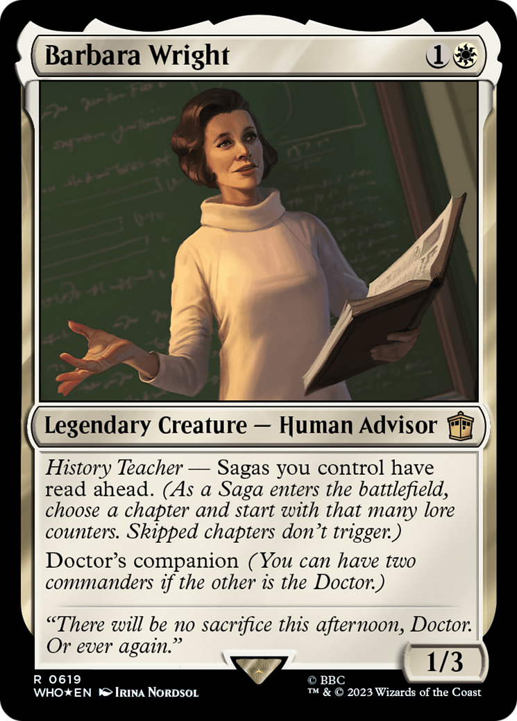 Barbara Wright (Surge Foil) [Doctor Who] | PLUS EV GAMES 