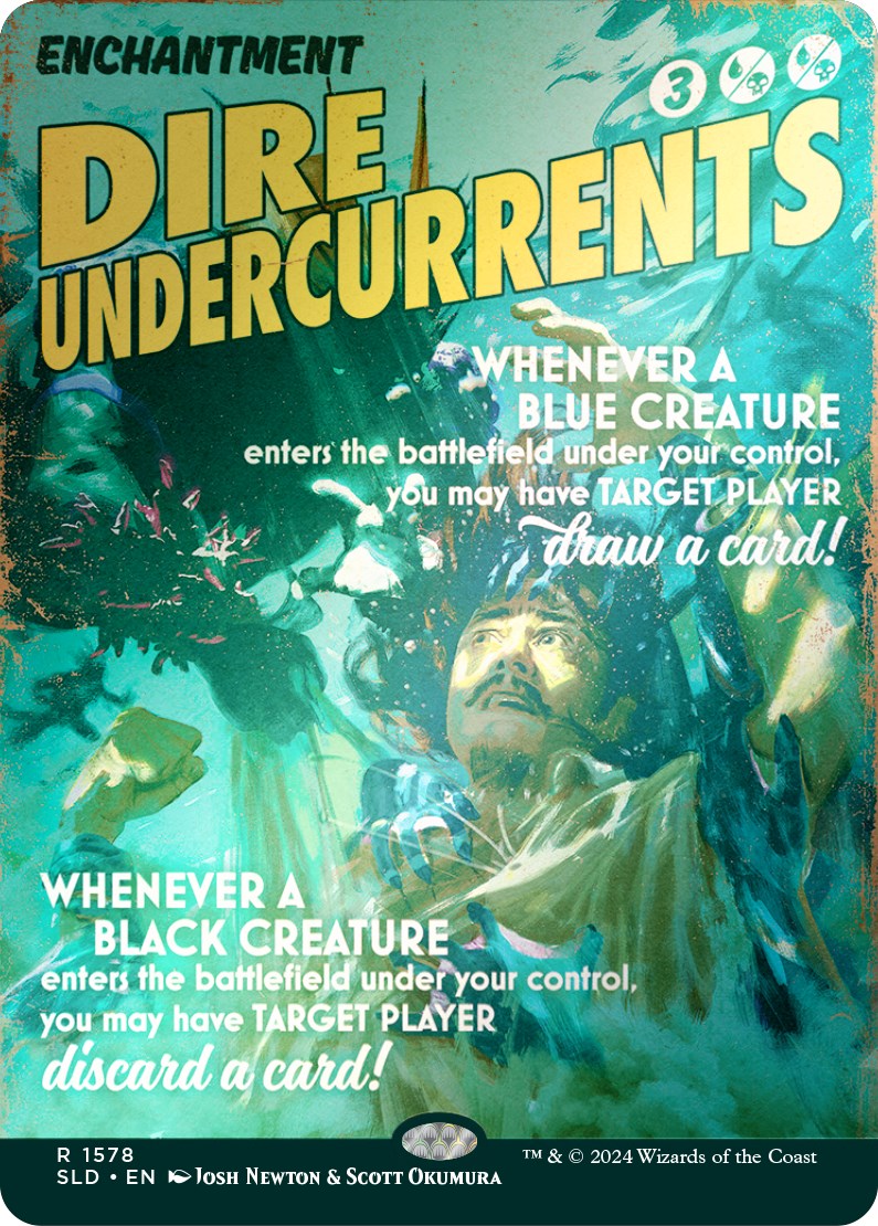 Dire Undercurrents (Rainbow Foil) [Secret Lair Drop Series] | PLUS EV GAMES 