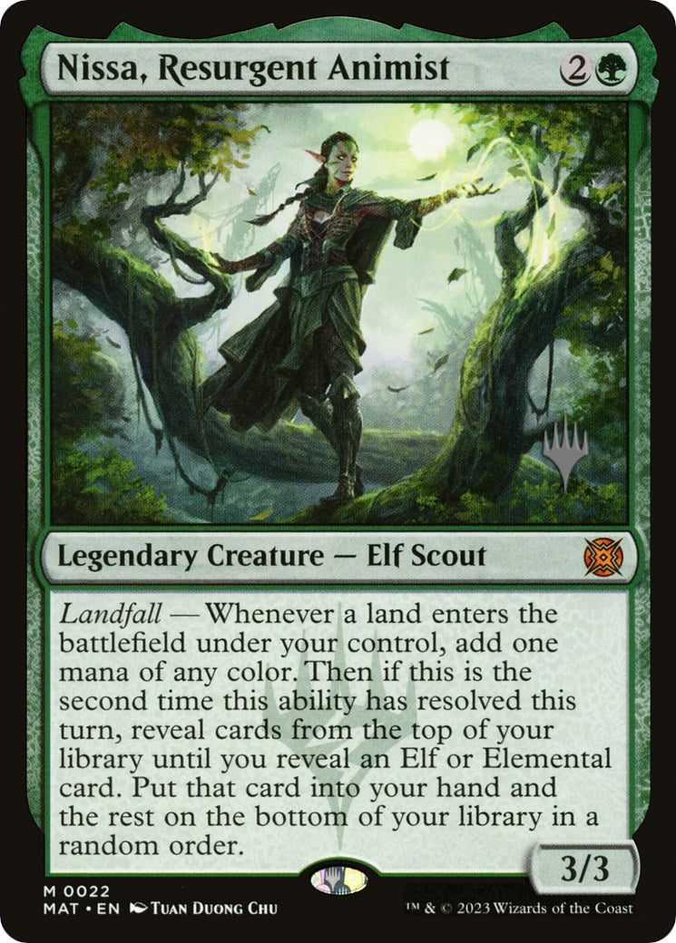 Nissa, Resurgent Animist (Promo Pack) [Murders at Karlov Manor Promos] | PLUS EV GAMES 