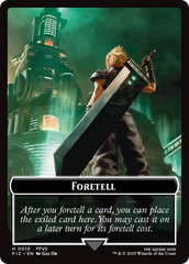 Foretell // Treasure Double-Sided Token [FINAL FANTASY Commander Tokens] | PLUS EV GAMES 