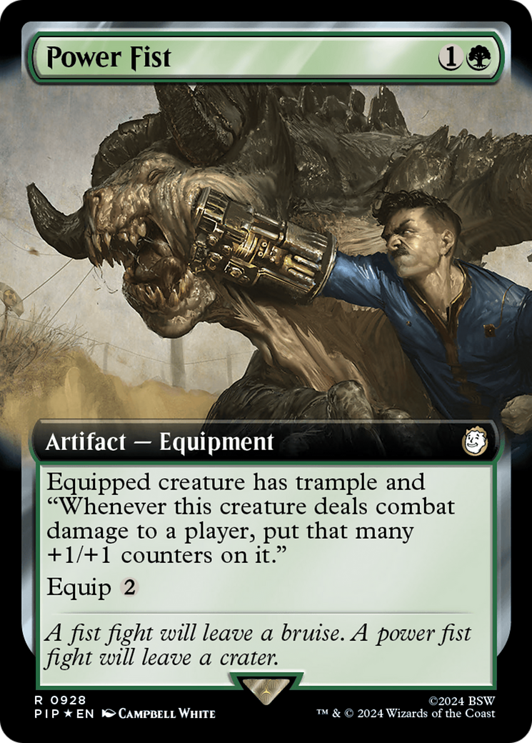 Power Fist (Extended Art) (Surge Foil) [Fallout] | PLUS EV GAMES 