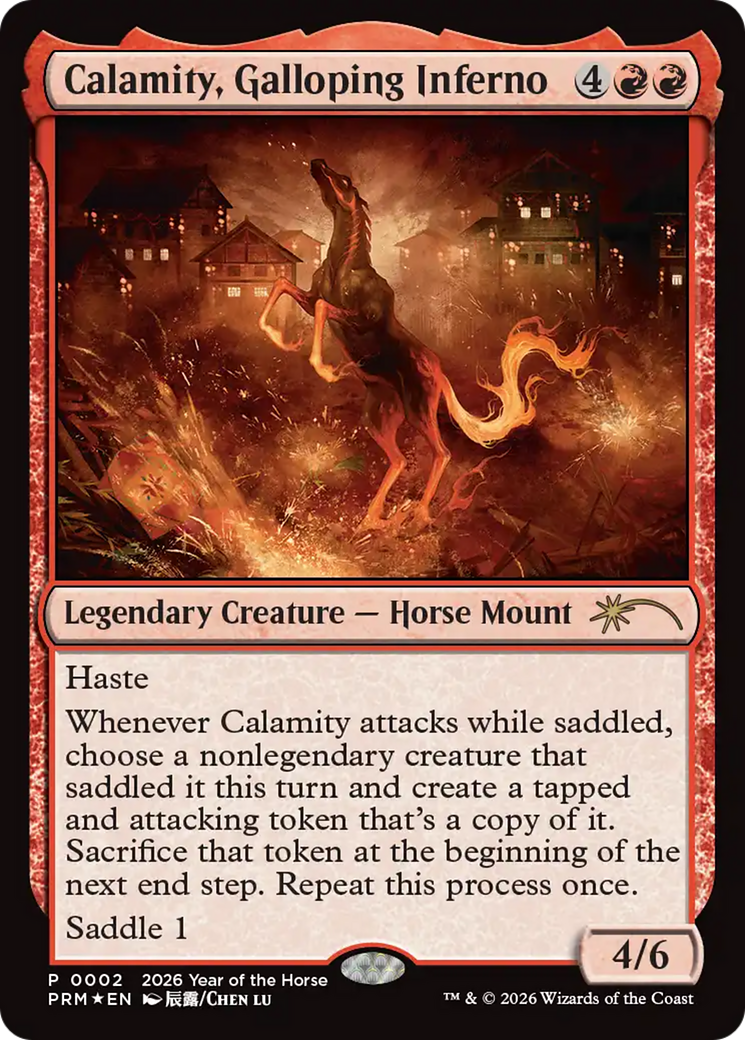Calamity, Galloping Inferno (Year of the Horse 2026) [Standard Showdown Promos] | PLUS EV GAMES 