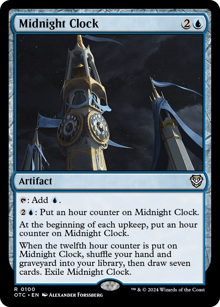 Midnight Clock [Outlaws of Thunder Junction Commander] | PLUS EV GAMES 