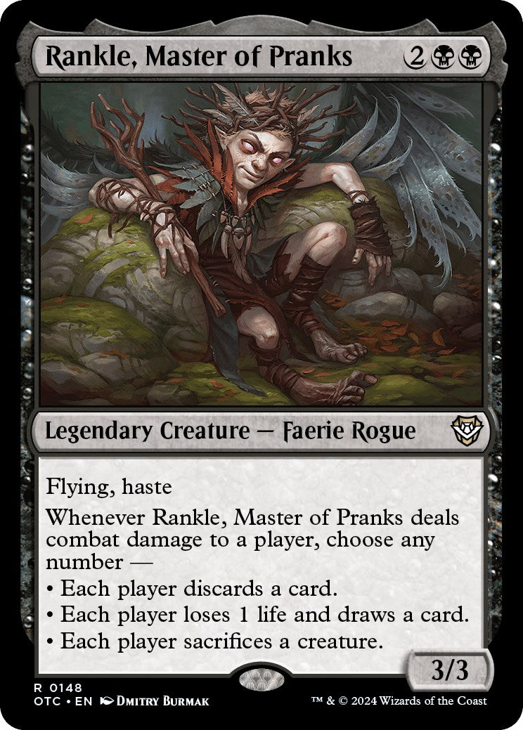 Rankle, Master of Pranks [Outlaws of Thunder Junction Commander] | PLUS EV GAMES 