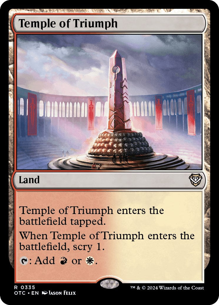 Temple of Triumph [Outlaws of Thunder Junction Commander] | PLUS EV GAMES 