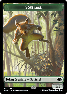 Elephant // Squirrel Double-Sided Token [Dominaria Remastered Tokens] | PLUS EV GAMES 