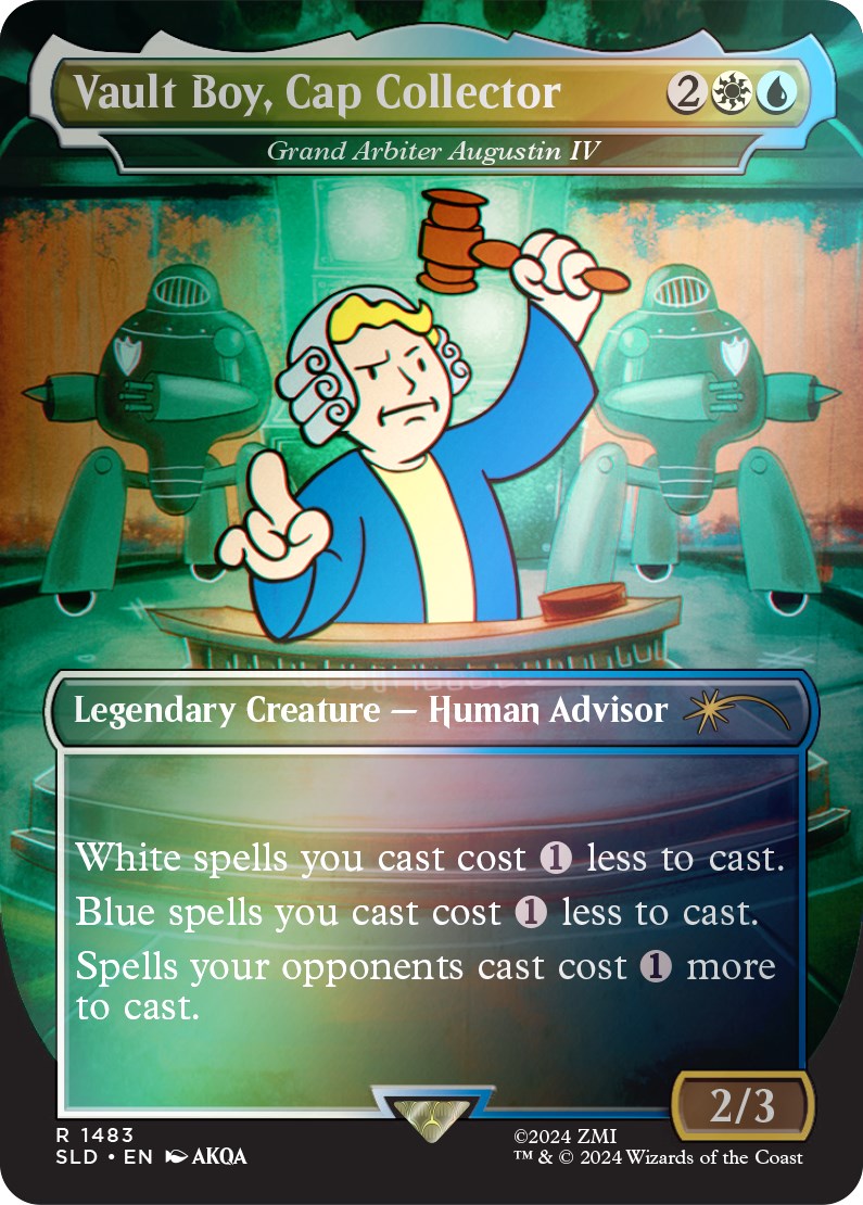 Vault Boy, Cap Collector - Grand Arbiter Augustin IV (Rainbow Foil) [Secret Lair Drop Series] | PLUS EV GAMES 