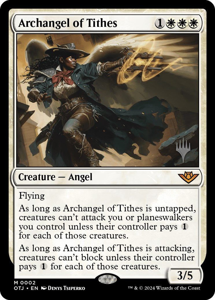 Archangel of Tithes (Promo Pack) [Outlaws of Thunder Junction Promos] | PLUS EV GAMES 