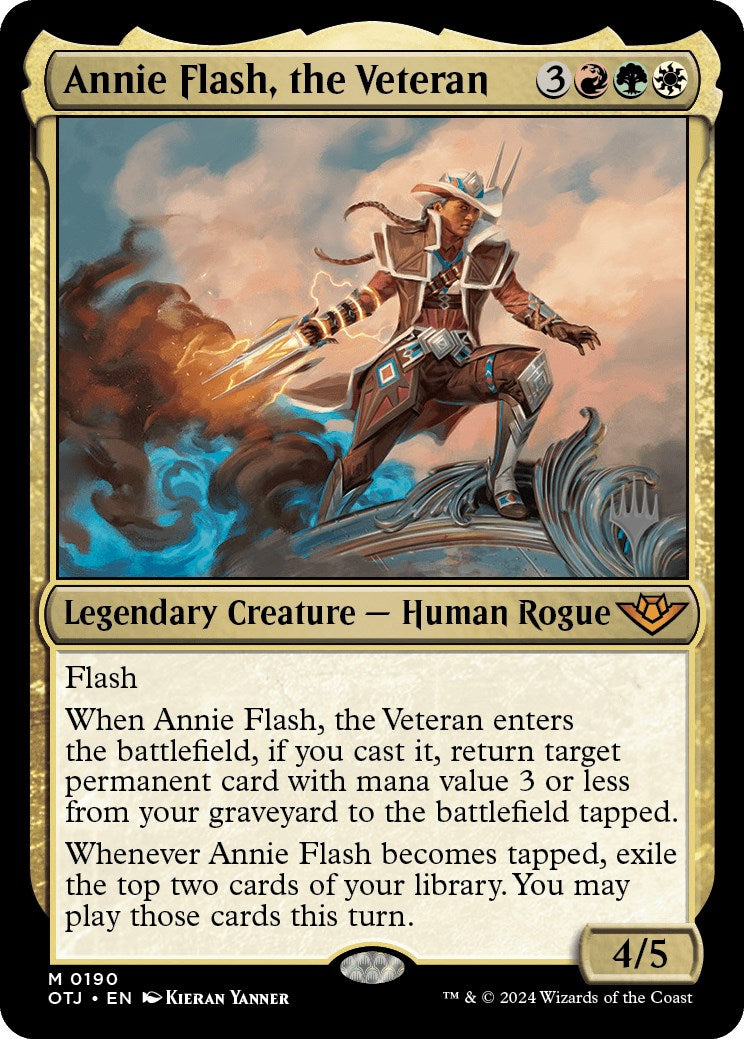 Annie Flash, the Veteran (Promo Pack) [Outlaws of Thunder Junction Promos] | PLUS EV GAMES 