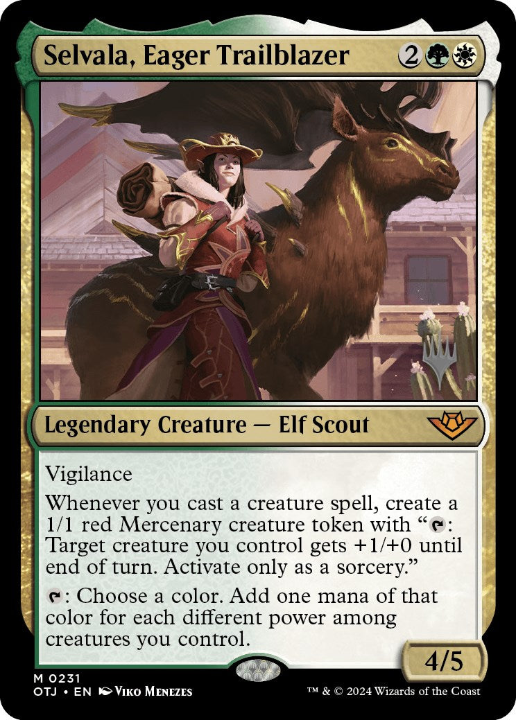 Selvala, Eager Trailblazer (Promo Pack) [Outlaws of Thunder Junction Promos] | PLUS EV GAMES 