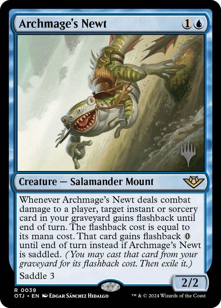 Archmage's Newt (Promo Pack) [Outlaws of Thunder Junction Promos] | PLUS EV GAMES 