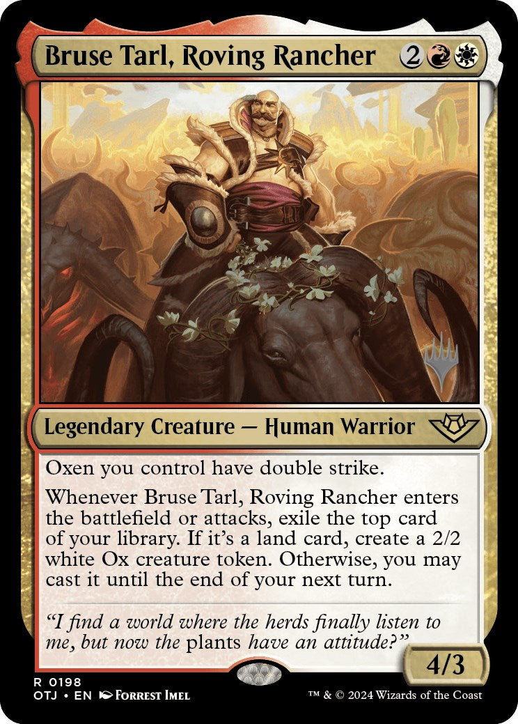 Bruse Tarl, Roving Rancher (Promo Pack) [Outlaws of Thunder Junction Promos] | PLUS EV GAMES 