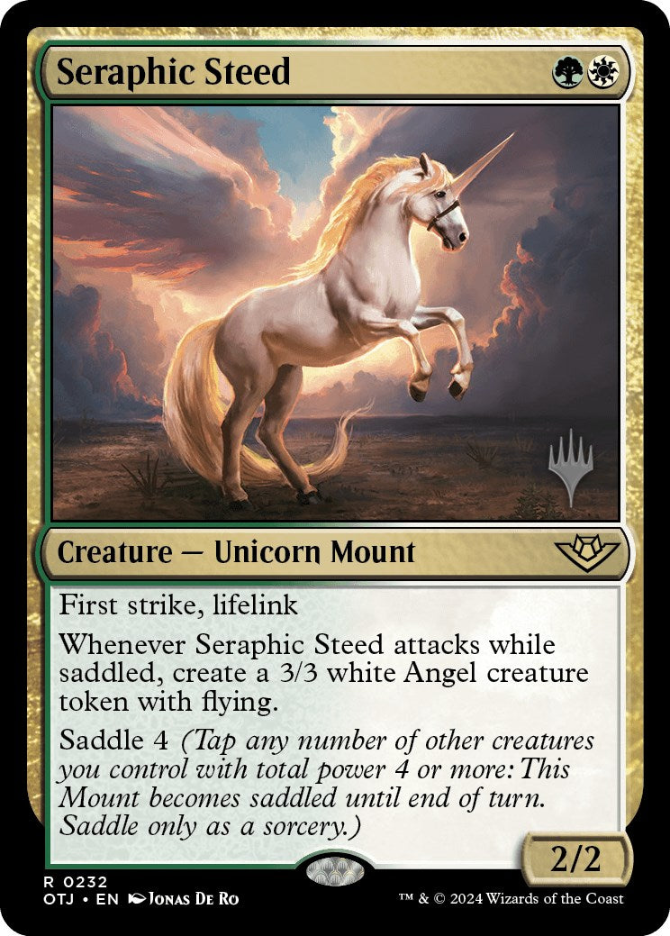 Seraphic Steed (Promo Pack) [Outlaws of Thunder Junction Promos] | PLUS EV GAMES 