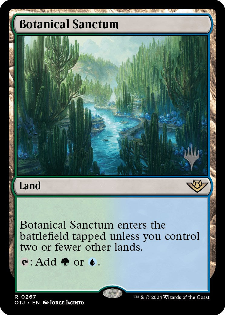 Botanical Sanctum (Promo Pack) [Outlaws of Thunder Junction Promos] | PLUS EV GAMES 