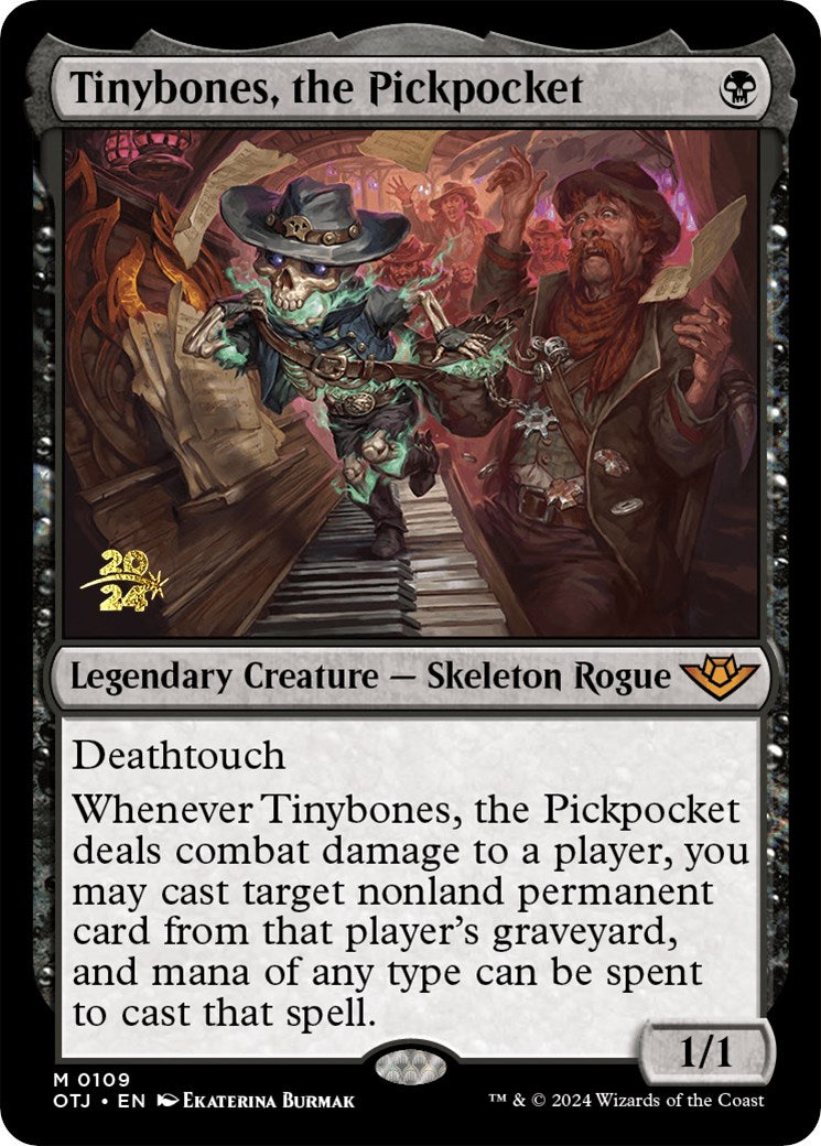 Tinybones, the Pickpocket [Outlaws of Thunder Junction Prerelease Promos] | PLUS EV GAMES 