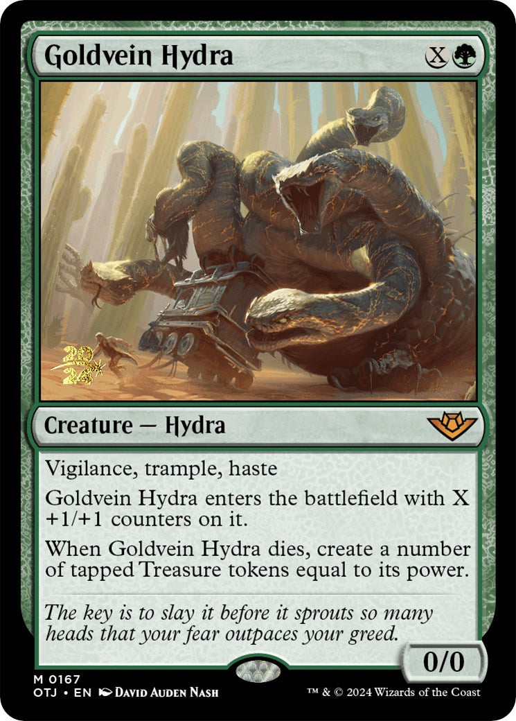 Goldvein Hydra [Outlaws of Thunder Junction Prerelease Promos] | PLUS EV GAMES 