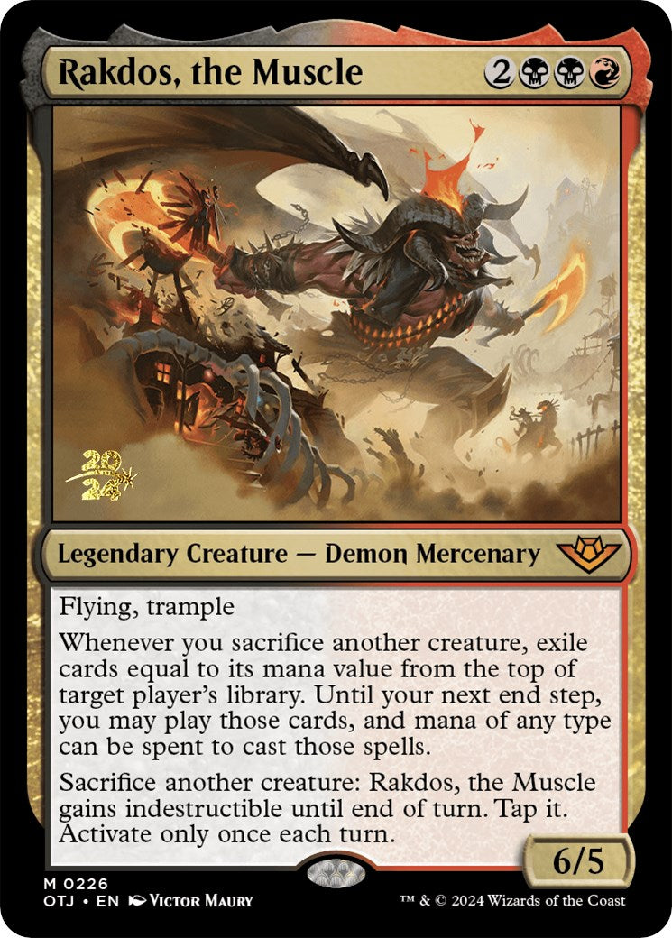 Rakdos, the Muscle [Outlaws of Thunder Junction Prerelease Promos] | PLUS EV GAMES 