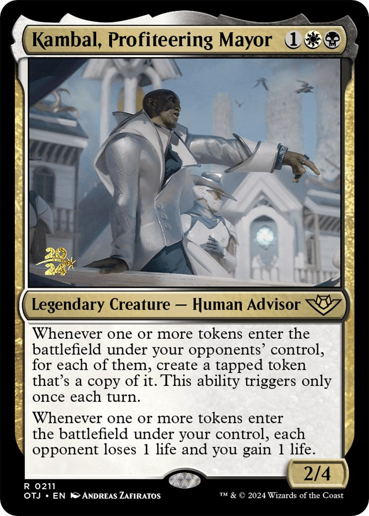 Kambal, Profiteering Mayor [Outlaws of Thunder Junction Prerelease Promos] | PLUS EV GAMES 