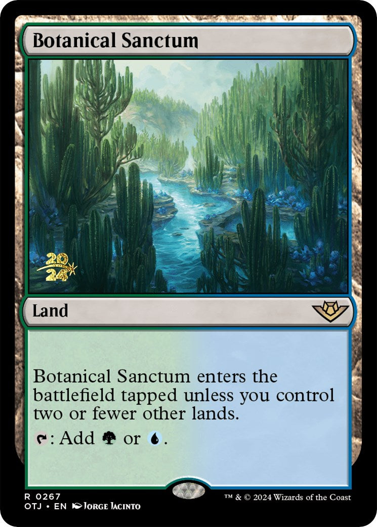 Botanical Sanctum (OTJ) [Outlaws of Thunder Junction Prerelease Promos] | PLUS EV GAMES 