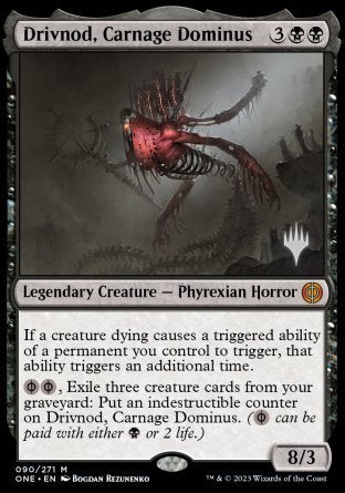 Drivnod, Carnage Dominus (Promo Pack) [Phyrexia: All Will Be One Promos] | PLUS EV GAMES 