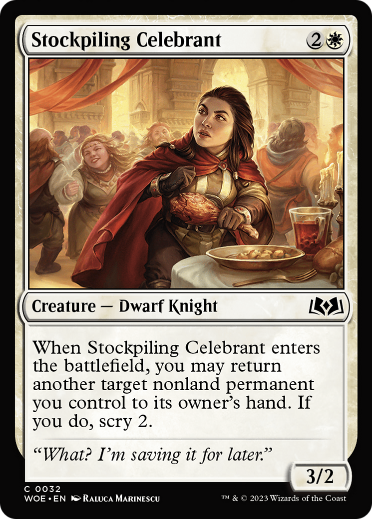 Stockpiling Celebrant [Wilds of Eldraine] | PLUS EV GAMES 