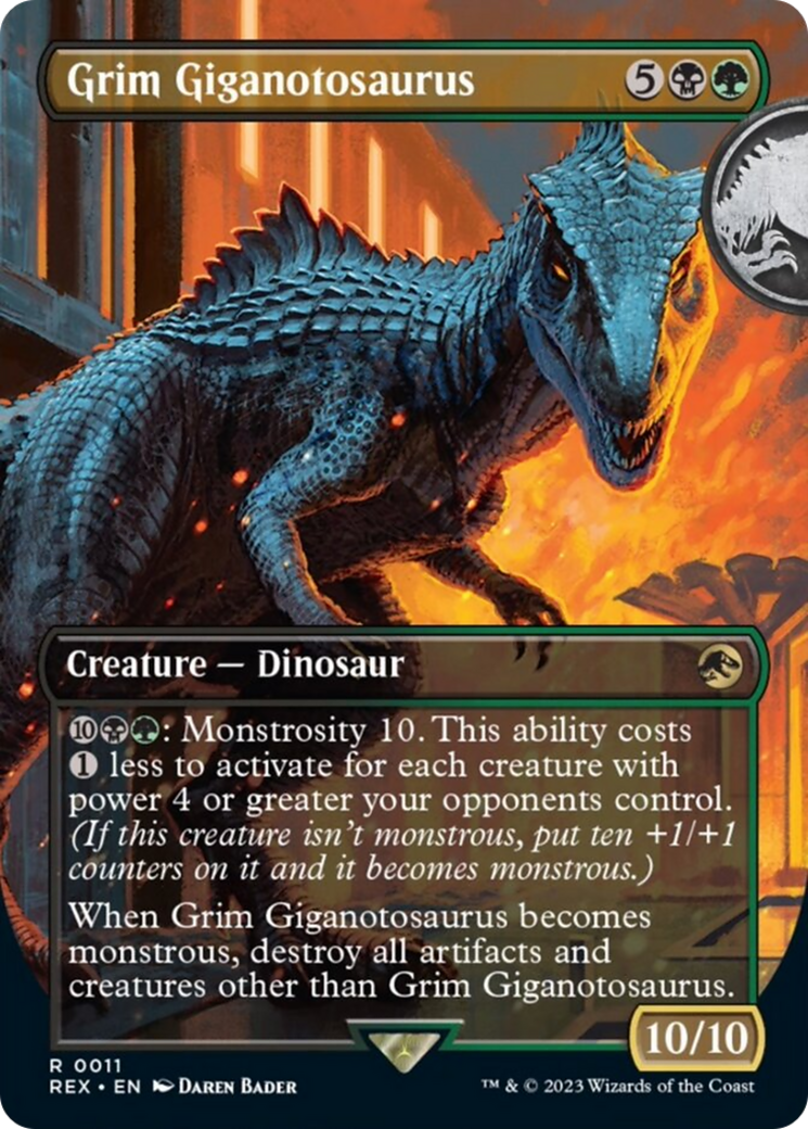 Grim Giganotosaurus (Borderless) [Jurassic World Collection] | PLUS EV GAMES 