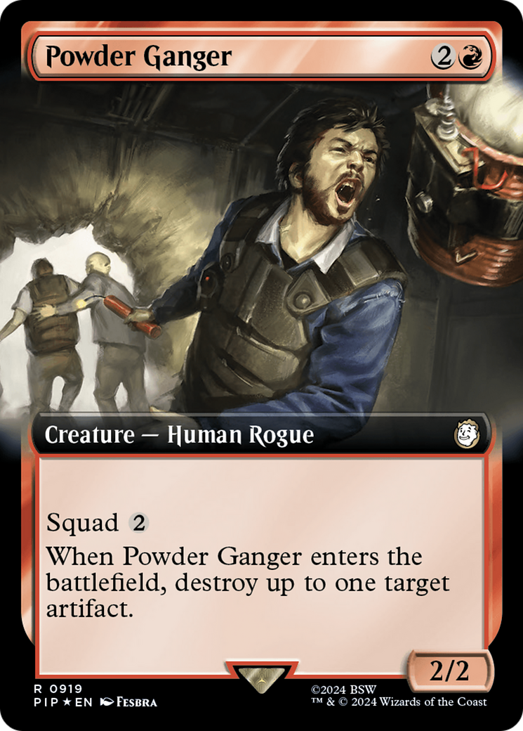 Powder Ganger (Extended Art) (Surge Foil) [Fallout] | PLUS EV GAMES 