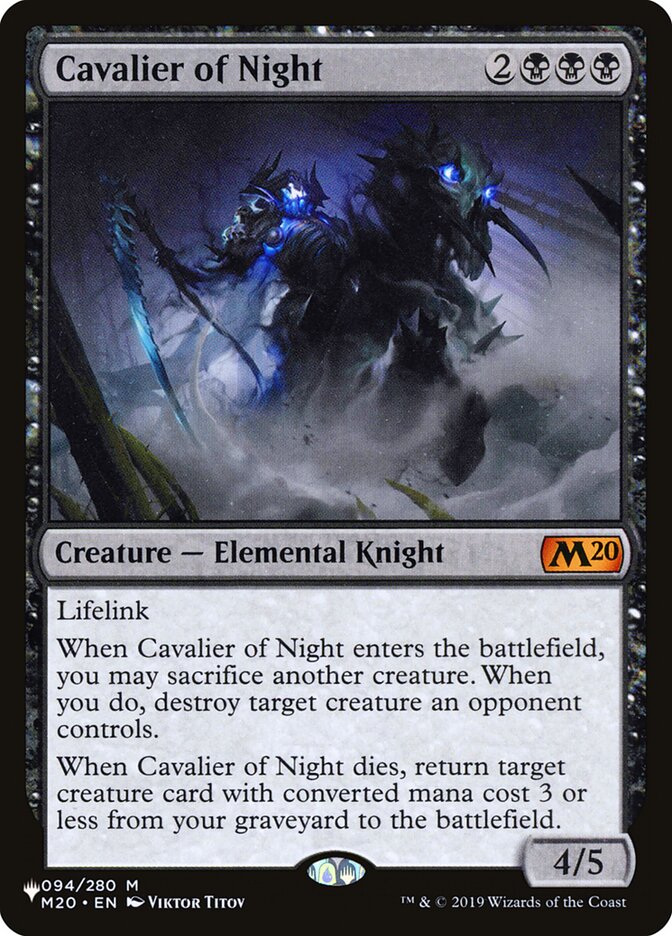 Cavalier of Night [The List] | PLUS EV GAMES 