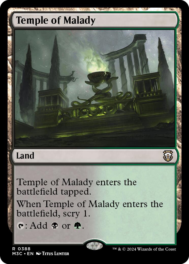 Temple of Malady [Modern Horizons 3 Commander] | PLUS EV GAMES 