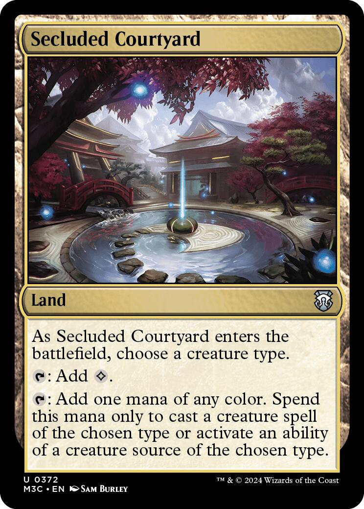 Secluded Courtyard [Modern Horizons 3 Commander] | PLUS EV GAMES 