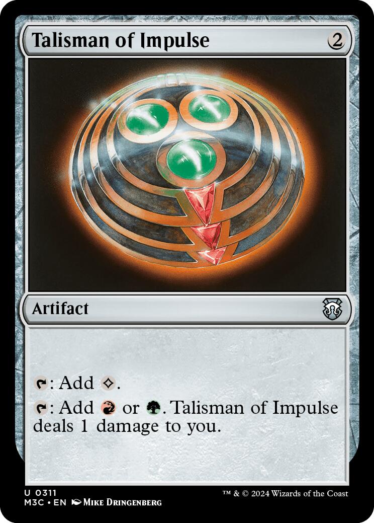 Talisman of Impulse [Modern Horizons 3 Commander] | PLUS EV GAMES 