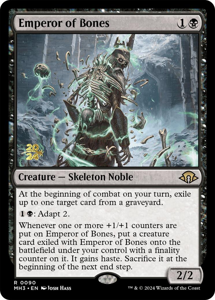 Emperor of Bones [Modern Horizons 3 Prerelease Promos] | PLUS EV GAMES 