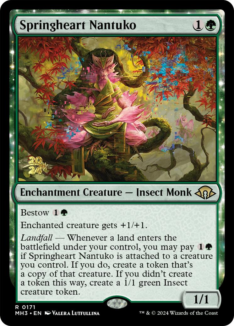 Springheart Nantuko [Modern Horizons 3 Prerelease Promos] | PLUS EV GAMES 