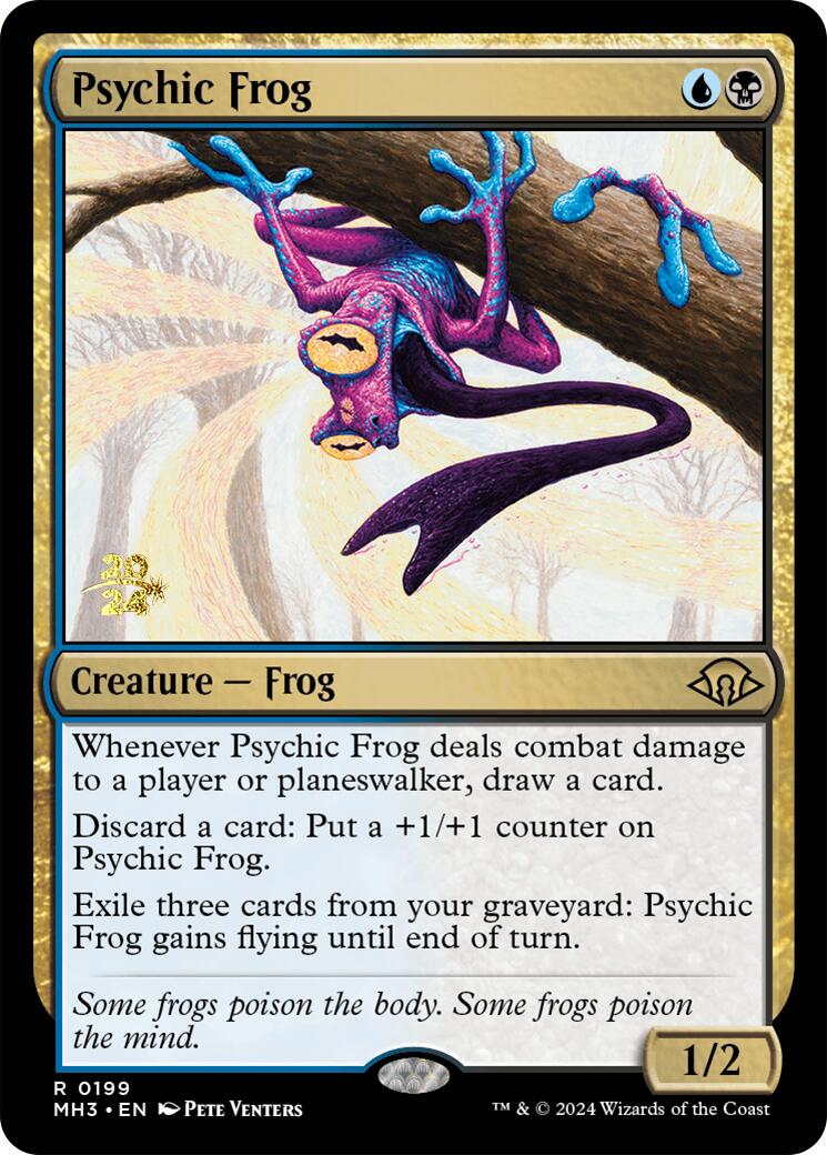 Psychic Frog [Modern Horizons 3 Prerelease Promos] | PLUS EV GAMES 