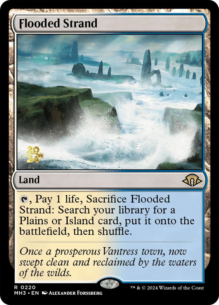 Flooded Strand [Modern Horizons 3 Prerelease Promos] | PLUS EV GAMES 