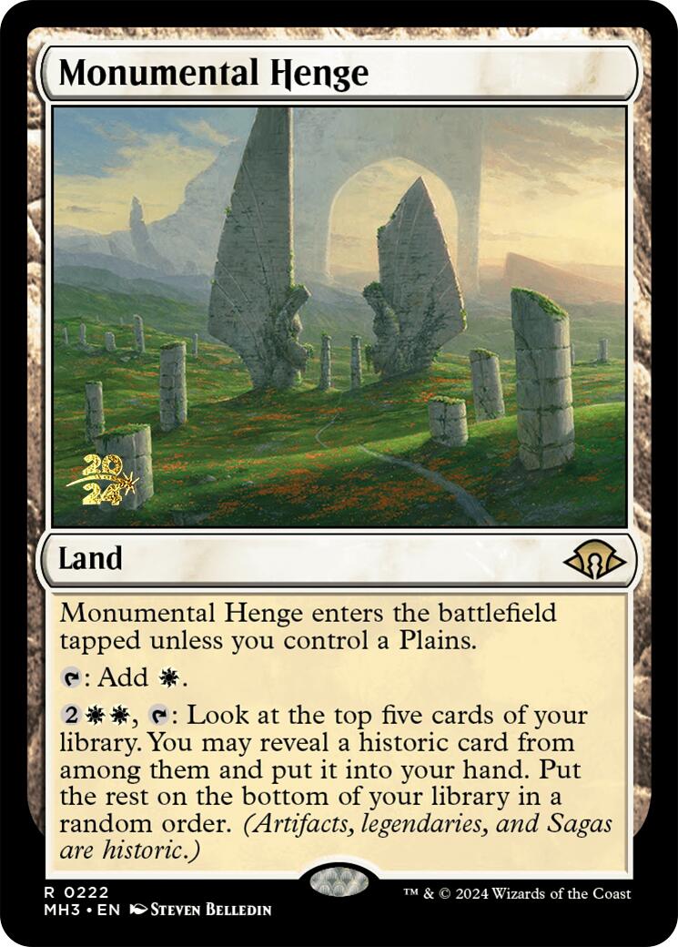 Monumental Henge [Modern Horizons 3 Prerelease Promos] | PLUS EV GAMES 