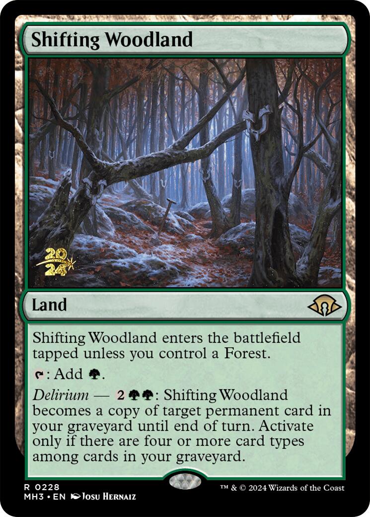 Shifting Woodland [Modern Horizons 3 Prerelease Promos] | PLUS EV GAMES 