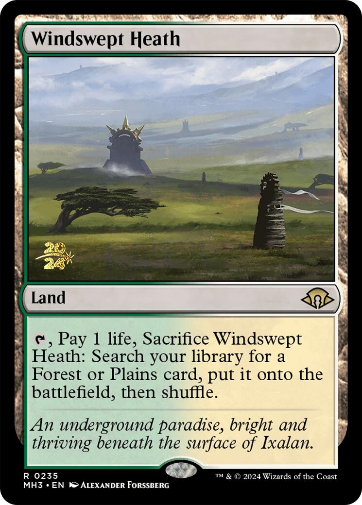 Windswept Heath [Modern Horizons 3 Prerelease Promos] | PLUS EV GAMES 