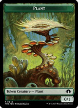 Plant (Ripple Foil) // Zombie Double-Sided Token [Modern Horizons 3 Tokens]