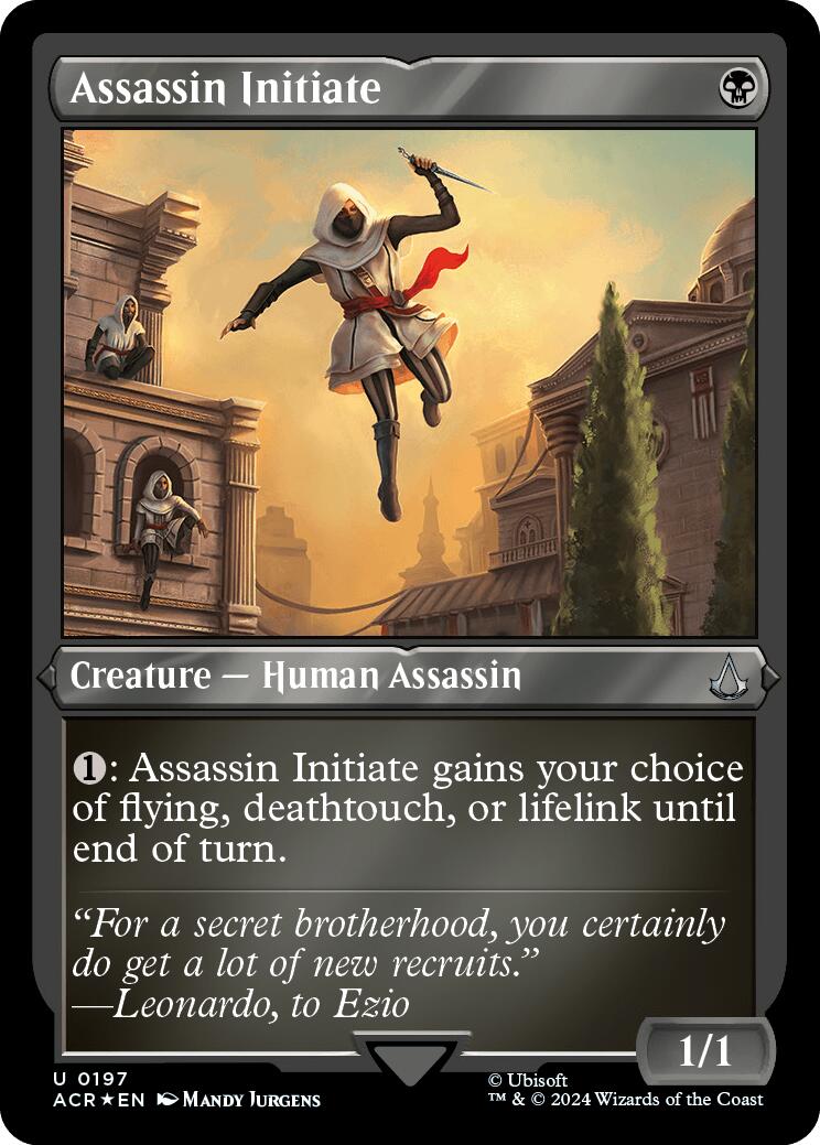 Assassin Initiate (Foil Etched) [Assassin's Creed] | PLUS EV GAMES 