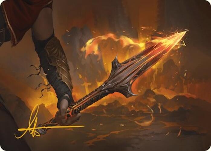 The Spear of Leonidas Art Card (Gold-Stamped Signature) [Assassin's Creed Art Series] | PLUS EV GAMES 