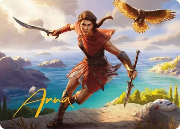 Kassandra, Eagle Bearer Art Card (Gold-Stamped Signature) [Assassin's Creed Art Series] | PLUS EV GAMES 