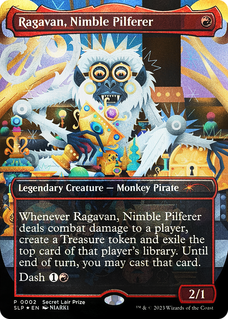 Ragavan, Nimble Pilferer (Borderless) [Secret Lair Showdown] | PLUS EV GAMES 